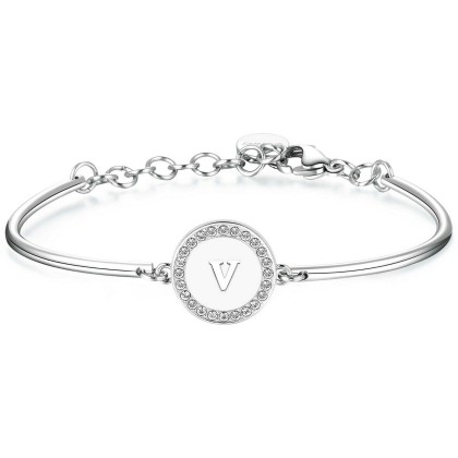 Bracciale Donna Chakra "Lettera V" BHK145