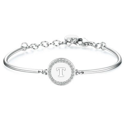 Bracciale Donna Chakra "Lettera T" BHK143