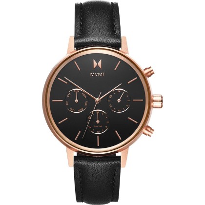 Orologio Cronografo Quarzo Donna con Cinturino in Pelle D-FC01-RGBL
