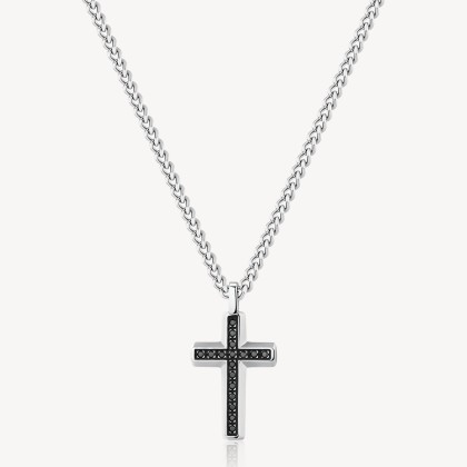 Brosway Collana Uomo Collezione BACKLINER Con Croce BBC01