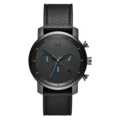 Orologio Cronografo Quarzo Uomo con Cinturino in Pelle D-MC02-GUBL