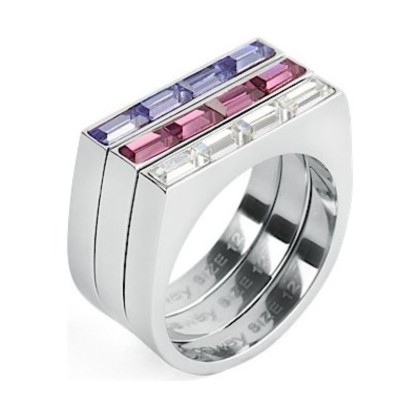 Anello Donna Triplo Philosophy In Acciaio BPH32A Mis. 12