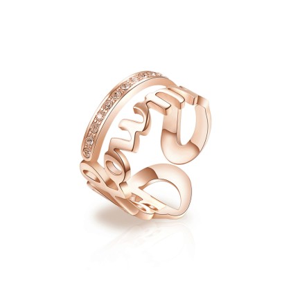 Anello Donna Script "Follow Me" BRP34B Mis. 12-14-16
